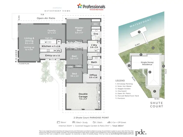 Floorplan of Homely house listing, 2 Shute Court, Paradise Point QLD 4216