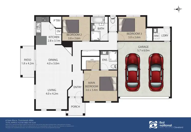 Floorplan of Homely house listing, 6 Sam Place, Thornlands QLD 4164
