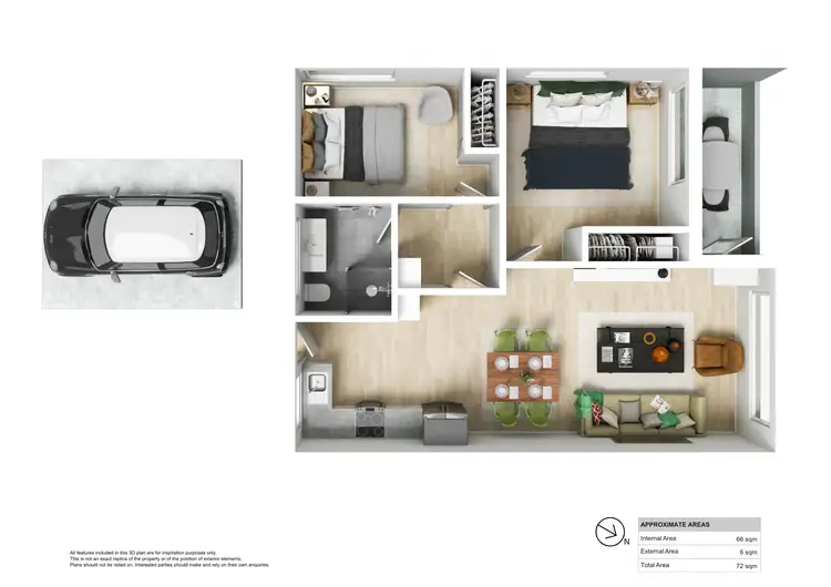 Floorplan of Homely apartment listing, 13/839 Canning Highway, Applecross WA 6153