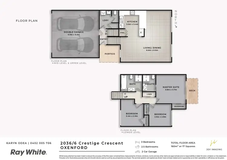 Floorplan of Homely townhouse listing, 2036/6 Crestridge Crescent, Oxenford QLD 4210