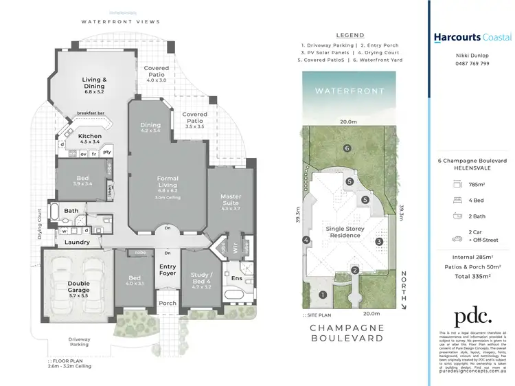 Floorplan of Homely house listing, 6 Champagne Boulevard, Helensvale QLD 4212