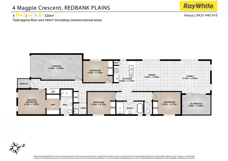 Floorplan of Homely house listing, 4 Magpie Crescent, Redbank Plains QLD 4301