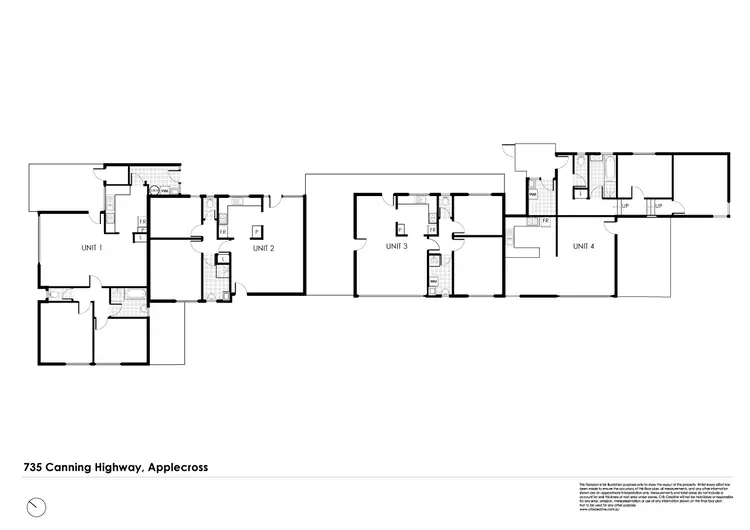 Floorplan of Homely block of units listing, 735 Canning Highway, Applecross WA 6153