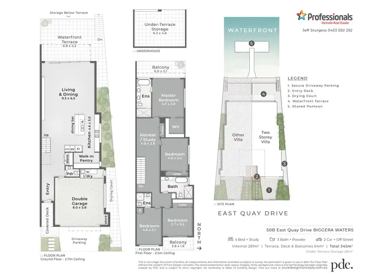 Floorplan of Homely semi-detached listing, 2/50 East Quay Drive, Biggera Waters QLD 4216