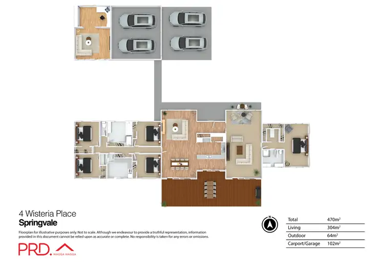 Floorplan of Homely house listing, 4 Wisteria Place, Springvale NSW 2650