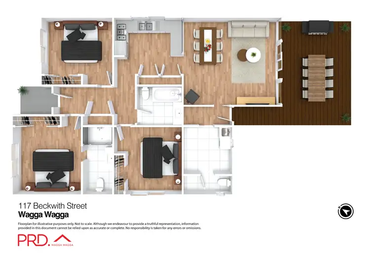 Floorplan of Homely house listing, 117 Beckwith Street, Wagga Wagga NSW 2650