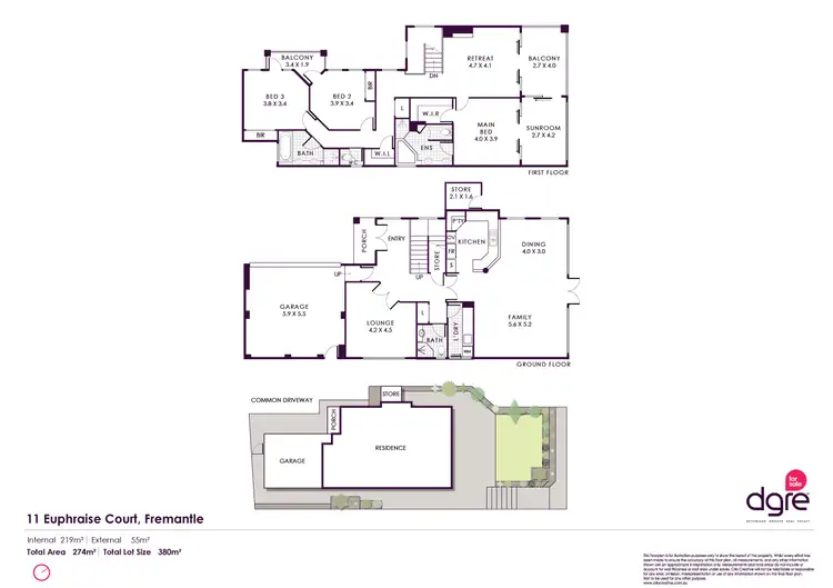 Floorplan of Homely house listing, 11 Euphrasie Court, Fremantle WA 6160