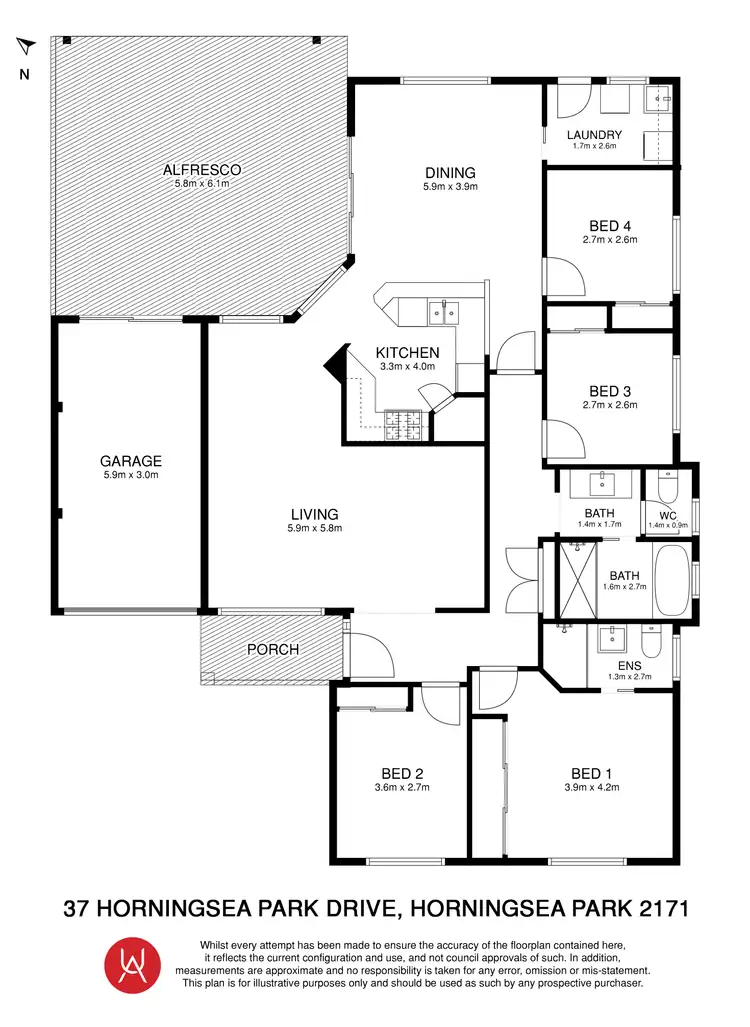 Floorplan of Homely house listing, 37 Horningsea Park Drive, Horningsea Park NSW 2171