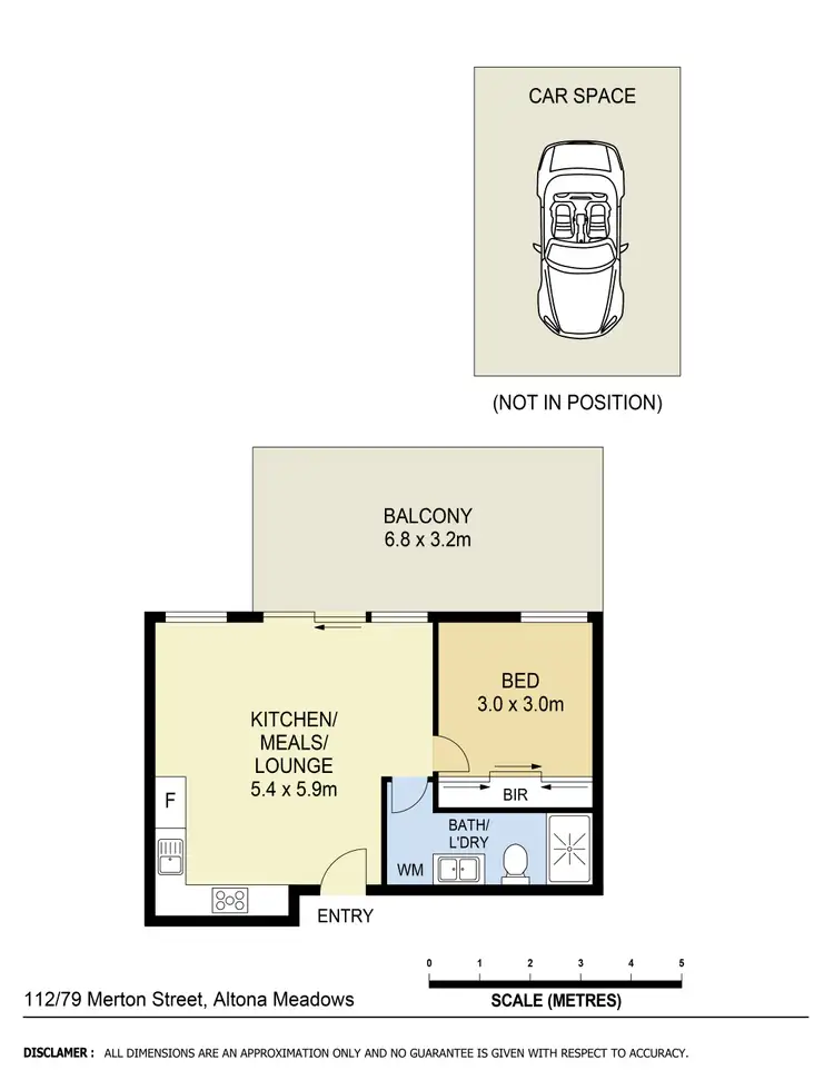 Floorplan of Homely apartment listing, 112/79 Merton Street, Altona Meadows VIC 3028