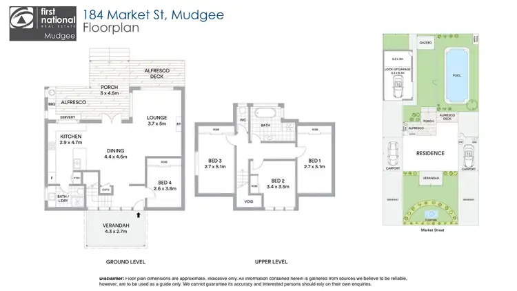 Floorplan of Homely house listing, 184 Market Street, Mudgee NSW 2850