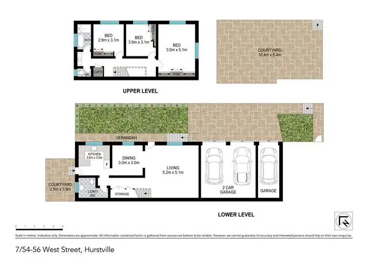 Floorplan of Homely townhouse listing, 7/54 West Street, Hurstville NSW 2220