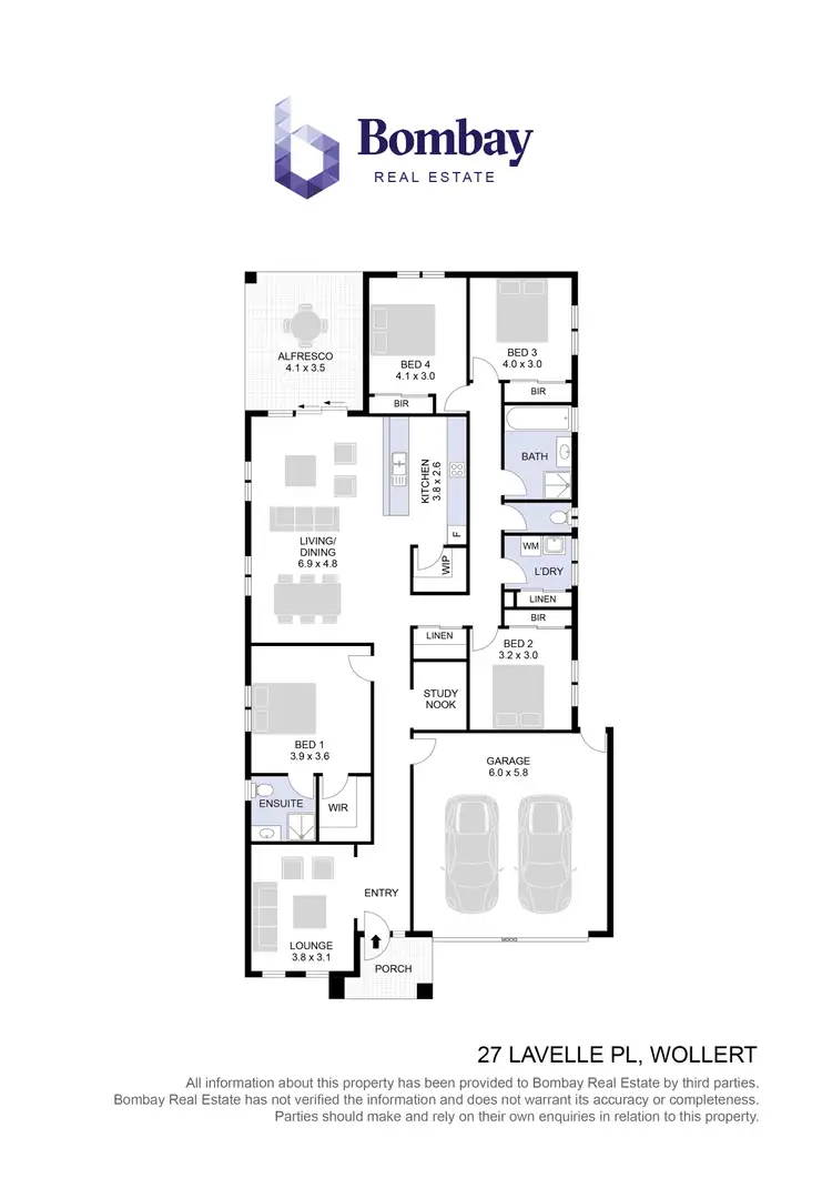 Floorplan of Homely house listing, 27 Lavelle Place, Wollert VIC 3750