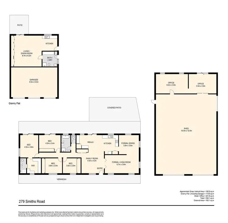 Floorplan of Homely rural property listing, 279 Smiths Road, Caboolture QLD 4510