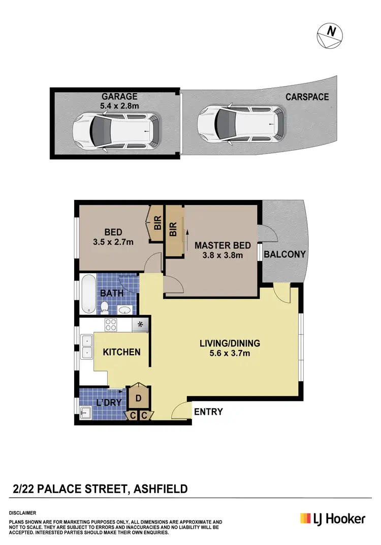 Floorplan of Homely unit listing, 2/22 Palace Street, Ashfield NSW 2131