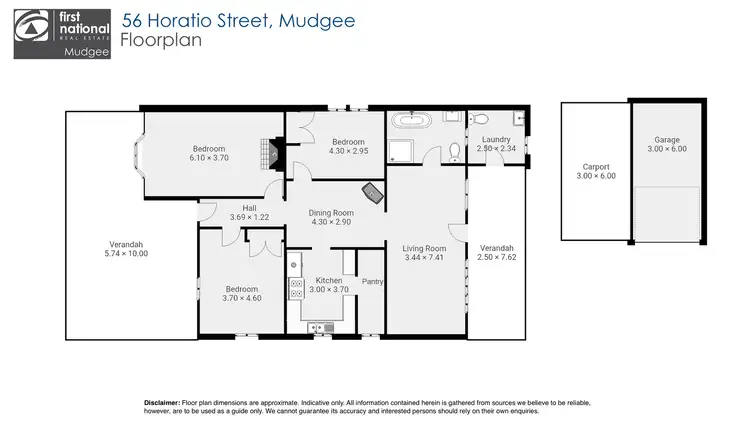 Floorplan of Homely house listing, 56 Horatio Street, Mudgee NSW 2850