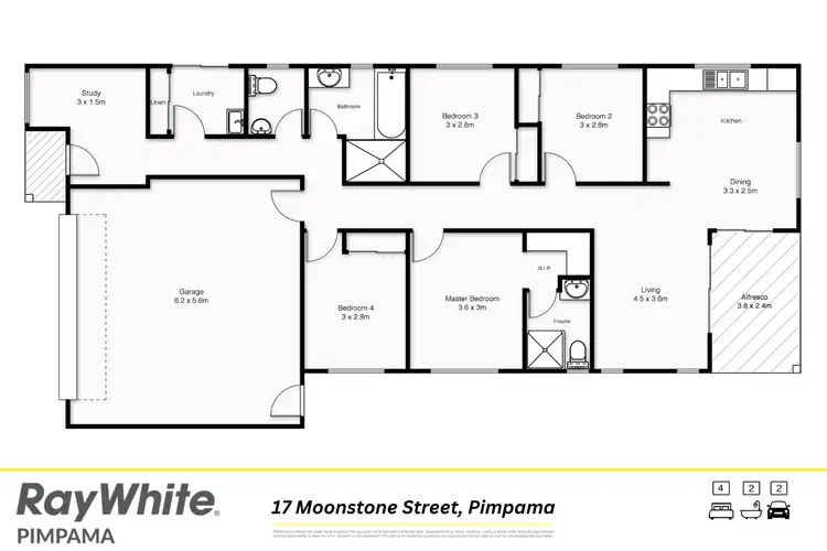 Floorplan of Homely house listing, 17 Moonstone Street, Pimpama QLD 4209