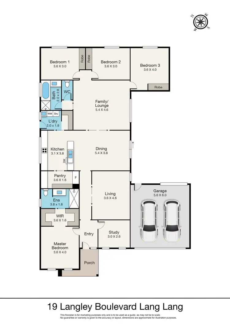 Floorplan of Homely house listing, 19 Langley Boulevard, Lang Lang VIC 3984
