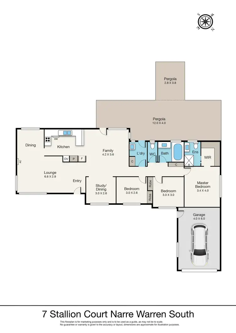 Floorplan of Homely house listing, 7 Stallion Court, Narre Warren South VIC 3805