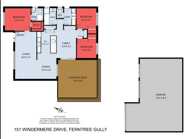 Floorplan of Homely house listing, 151 Windermere Drive, Ferntree Gully VIC 3156