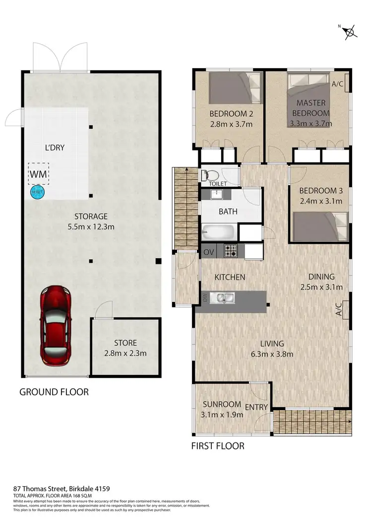 Floorplan of Homely house listing, 87 Thomas Street, Birkdale QLD 4159