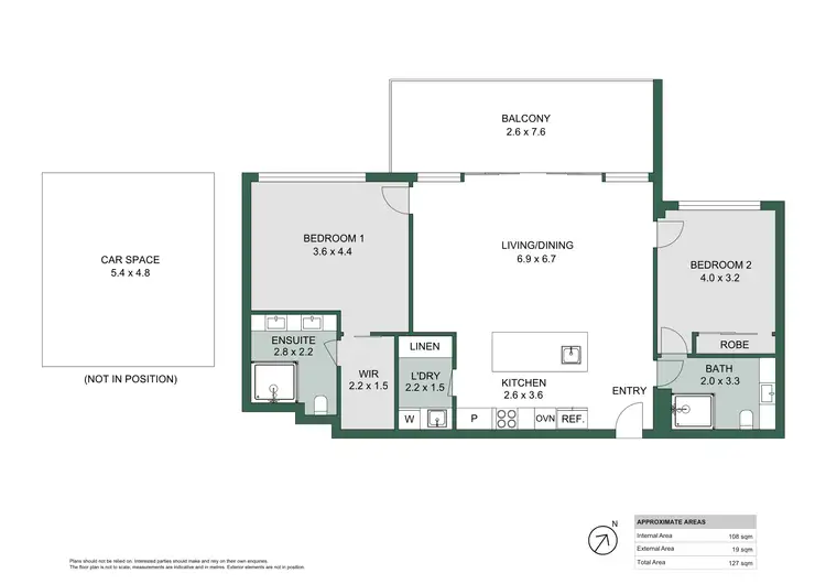 Floorplan of Homely apartment listing, 51/11 McCabe Street, North Fremantle WA 6159