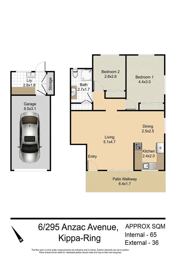 Floorplan of Homely unit listing, 6/295 Anzac Avenue, Kippa-Ring QLD 4021