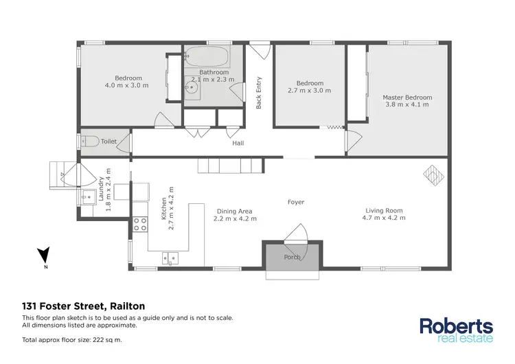 Floorplan of Homely house listing, 131 Foster Street, Railton TAS 7305