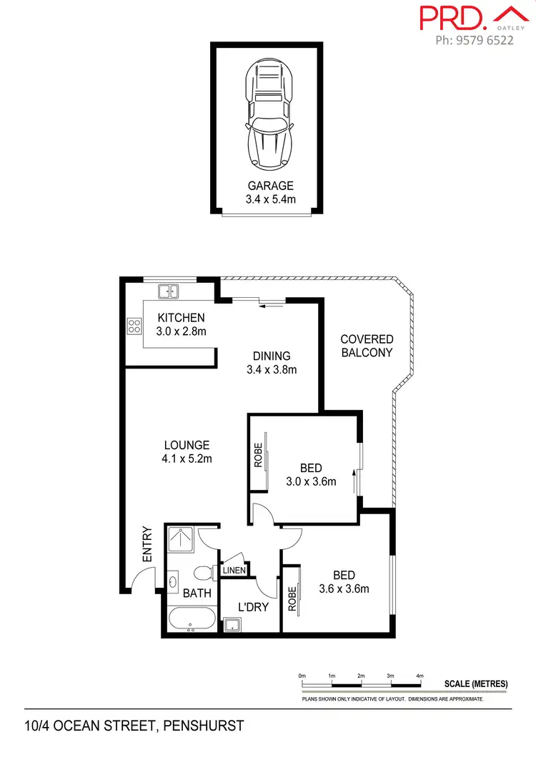 Floorplan of Homely unit listing, 10/4 Ocean Street, Penshurst NSW 2222