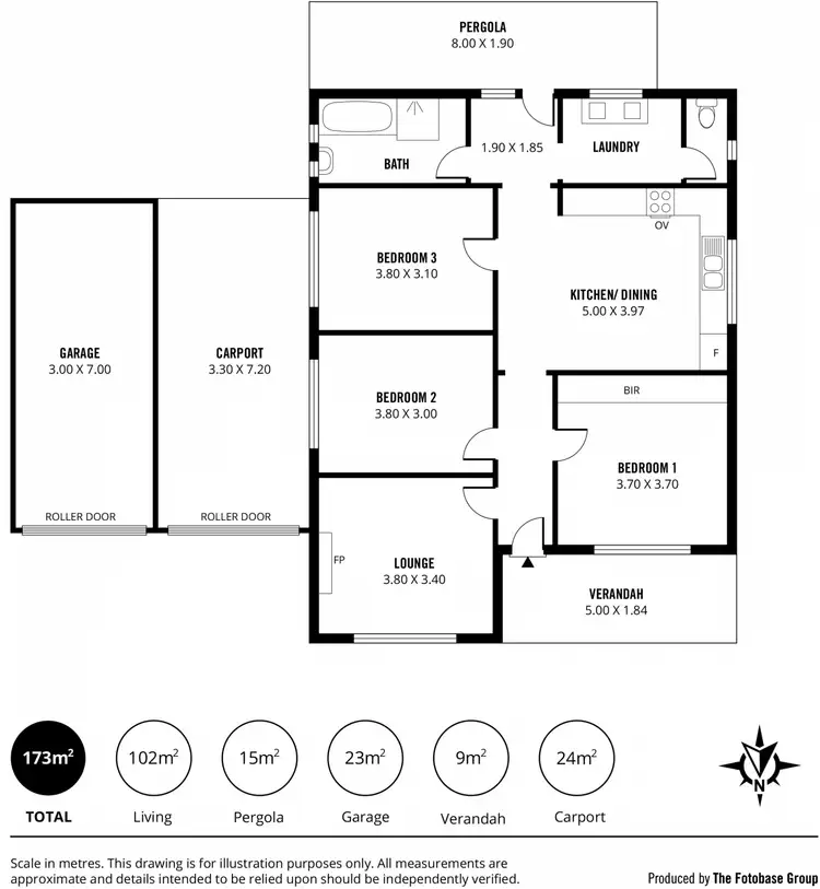 Floorplan of Homely house listing, 5 Hotchkiss Crescent, Croydon Park SA 5008