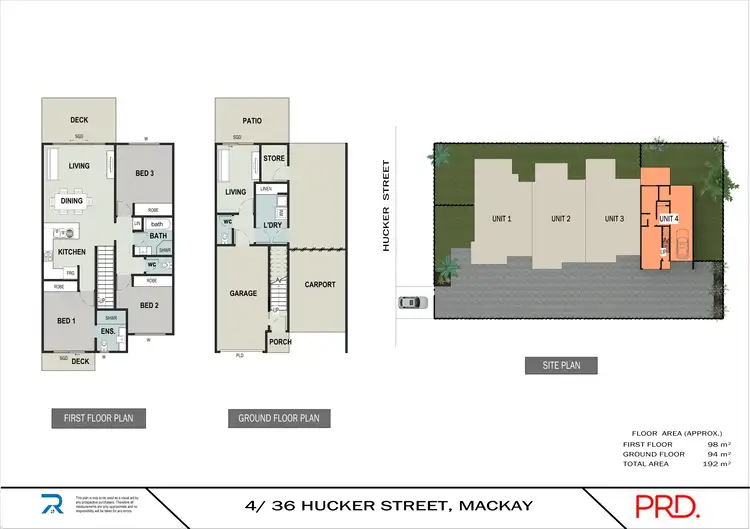 Floorplan of Homely townhouse listing, 4/36 Hucker Street, Mackay QLD 4740