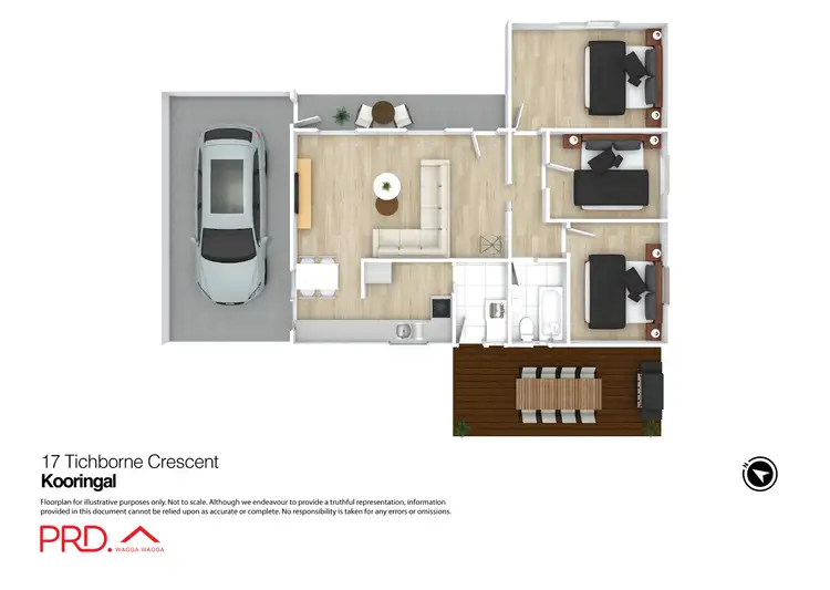 Floorplan of Homely house listing, 17 Tichborne Crescent, Kooringal NSW 2650