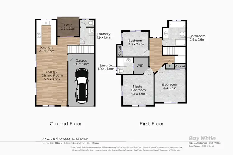 Floorplan of Homely townhouse listing, 27/45 Ari Street, Marsden QLD 4132
