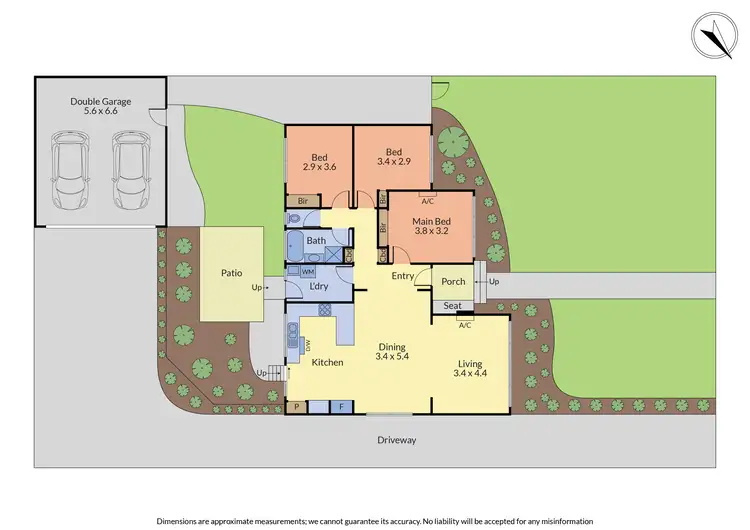 Floorplan of Homely townhouse listing, 1/3 Nerissa Street, Ferntree Gully VIC 3156