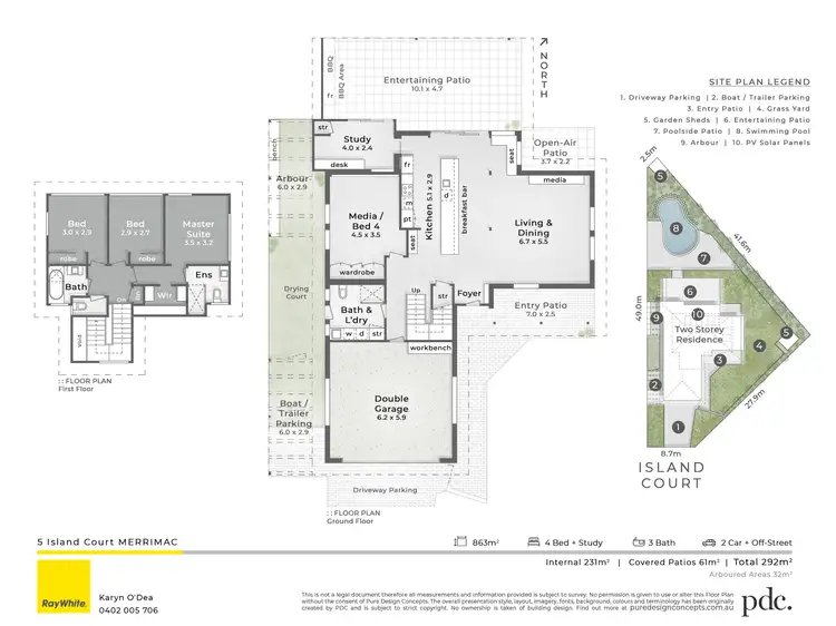 Floorplan of Homely house listing, 5 Island Court, Merrimac QLD 4226