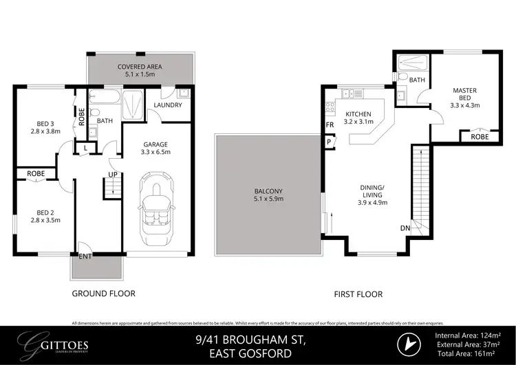 Floorplan of Homely townhouse listing, 9/41 Brougham Street, East Gosford NSW 2250