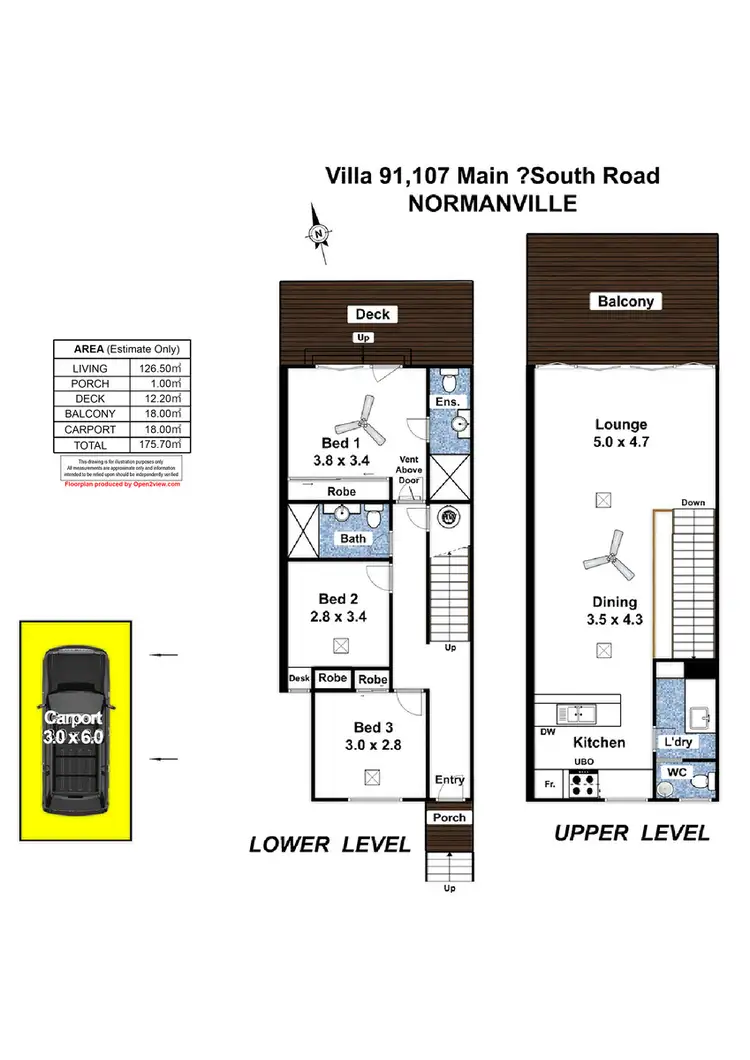 Floorplan of Homely house listing, 91/107 Main South Road, Normanville SA 5204