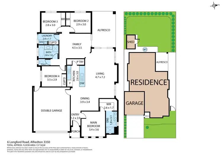 Floorplan of Homely house listing, 6 Longford Road, Alfredton VIC 3350