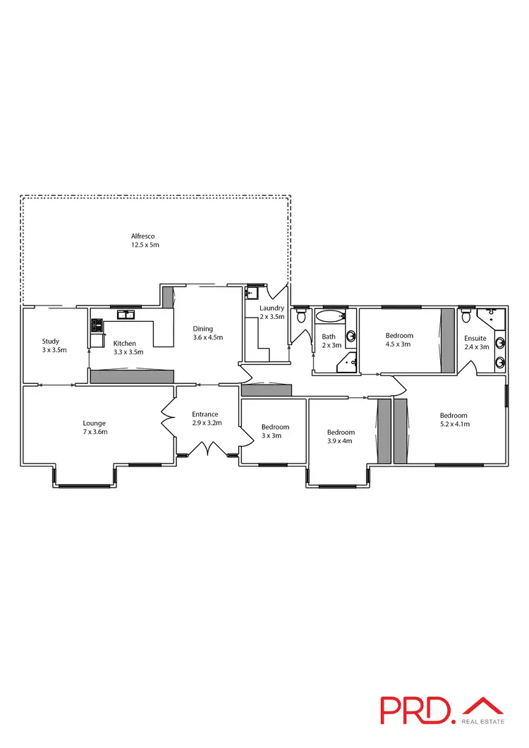 Floorplan of Homely house listing, 7 Matheson Street, Ouyen VIC 3490