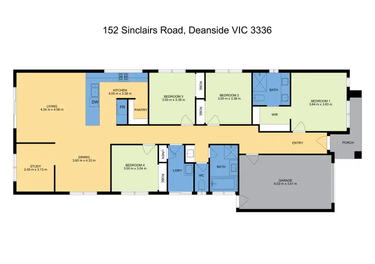 Floorplan of Homely house listing, 152 Sinclairs Road, Deanside VIC 3336