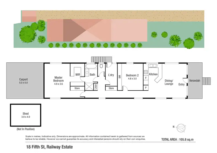 Floorplan of Homely house listing, 18 Fifth Street, Railway Estate QLD 4810