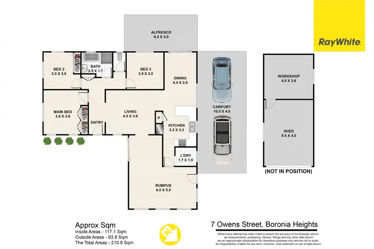 Floorplan of Homely house listing, 7 Owens Street, Boronia Heights QLD 4124