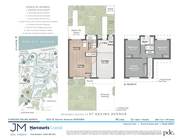 Floorplan of Homely townhouse listing, 32/2 St Kevins Avenue, Benowa QLD 4217