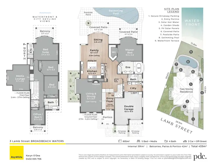 Floorplan of Homely house listing, 3 Lamb Street, Broadbeach Waters QLD 4218