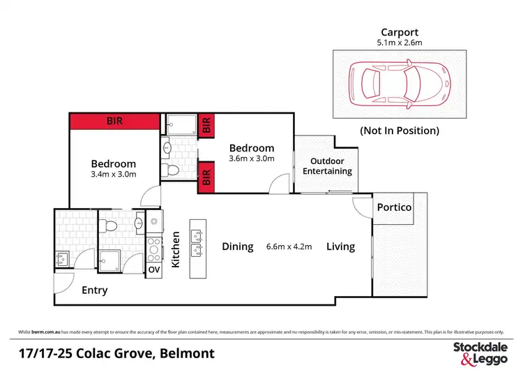Floorplan of Homely unit listing, 17/17-25 Colac Grove, Belmont VIC 3216