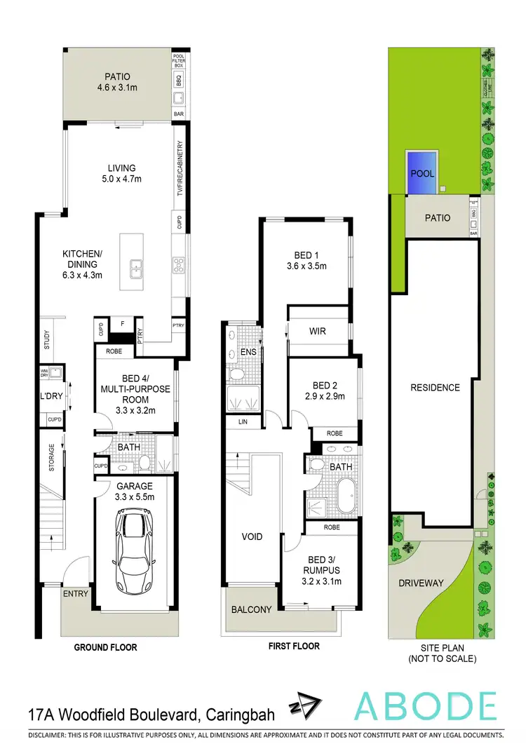 Floorplan of Homely house listing, 17a Woodfield Boulevard, Caringbah NSW 2229