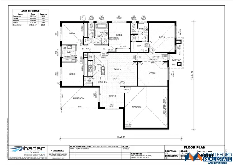 Floorplan of Homely house listing, 7 Sanderson Rise, Myrtleford VIC 3737