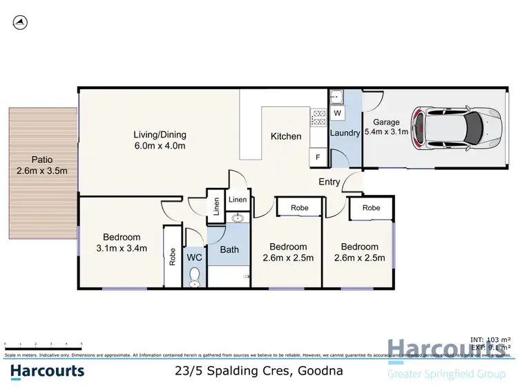 Floorplan of Homely unit listing, 23/5 Spalding Crescent, Goodna QLD 4300