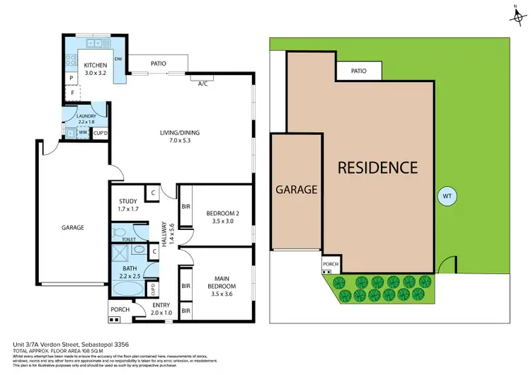 Floorplan of Homely house listing, 3/7A Verdon Street, Sebastopol VIC 3356