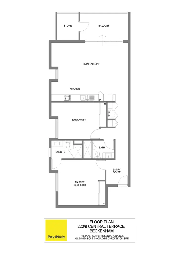 Floorplan of Homely apartment listing, 220/9 Central Terrace, Beckenham WA 6107