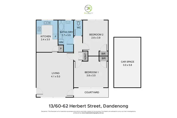 Floorplan of Homely apartment listing, 13/60-62 Herbert Street, Dandenong VIC 3175